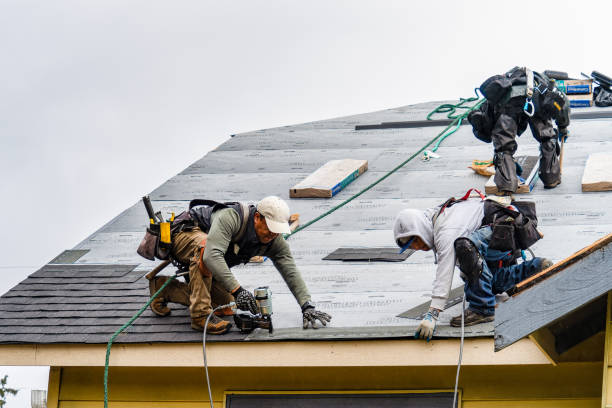 Professional Gutter Installation technician working in Beeson, WV